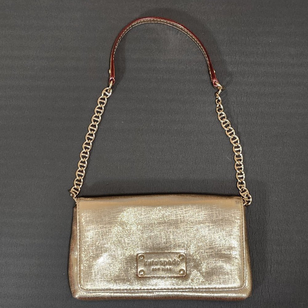 Kate Spade 'Mini Mirra' Meribel Patent Shoulder Handbag